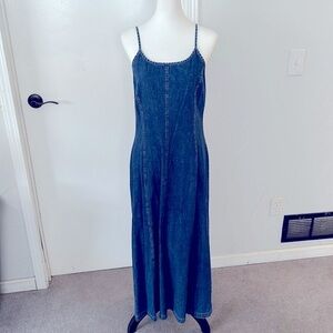Laura Ashley Denim Tank Maxi Dress EVC 10